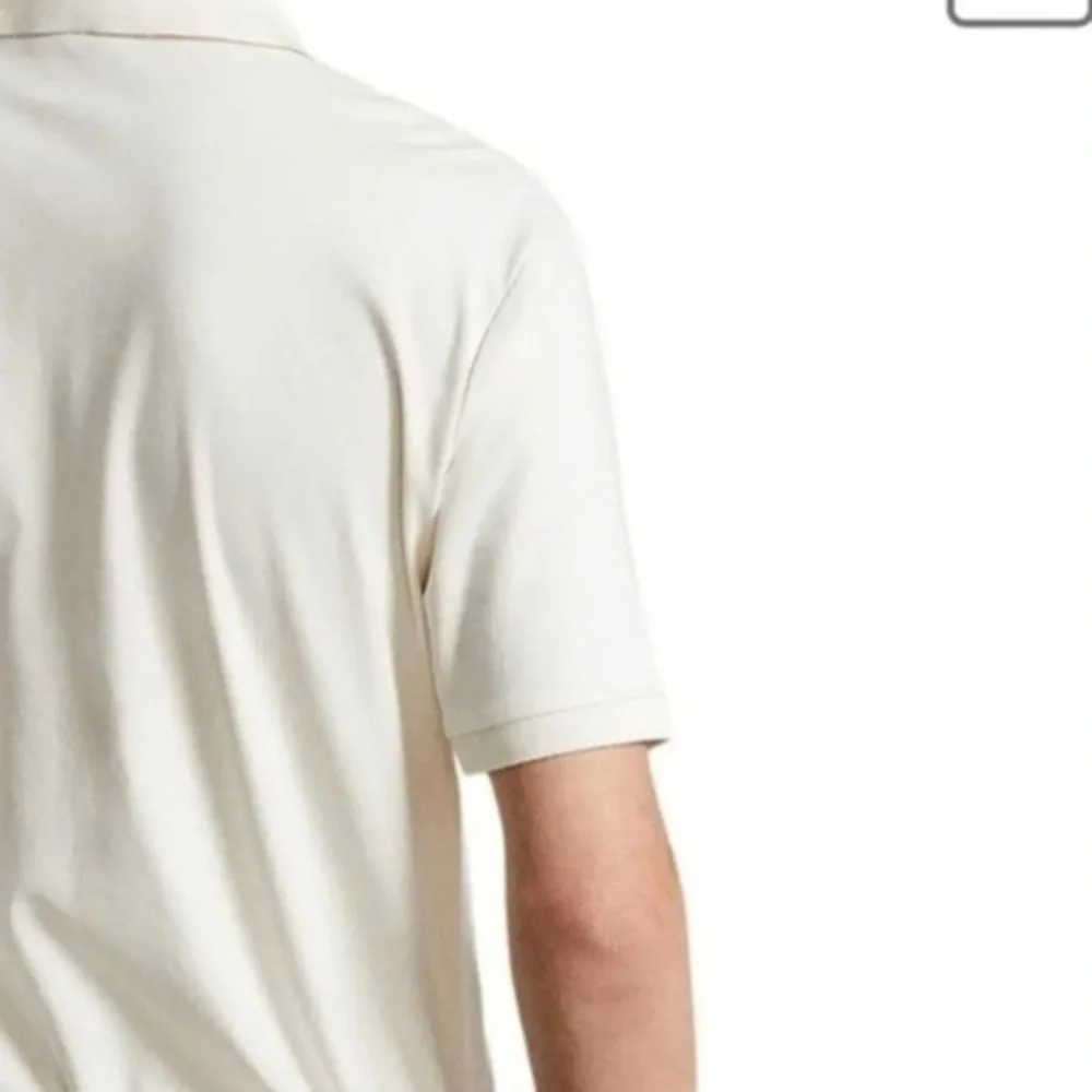 Polo Ralph Lauren Classic Fit Soft Cotton Polo Shirt Size L Color Antique Cream
